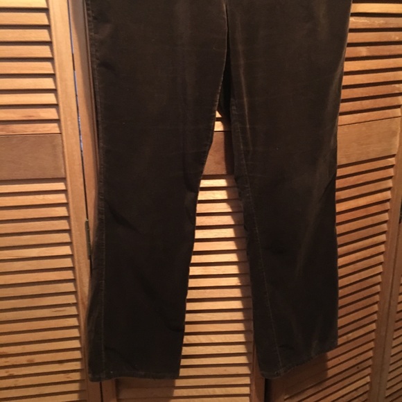 Lauren Ralph Lauren Brown Velour Jeans - Picture 5 of 8